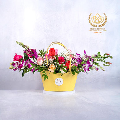 Beauty Orchid and rose arrangements