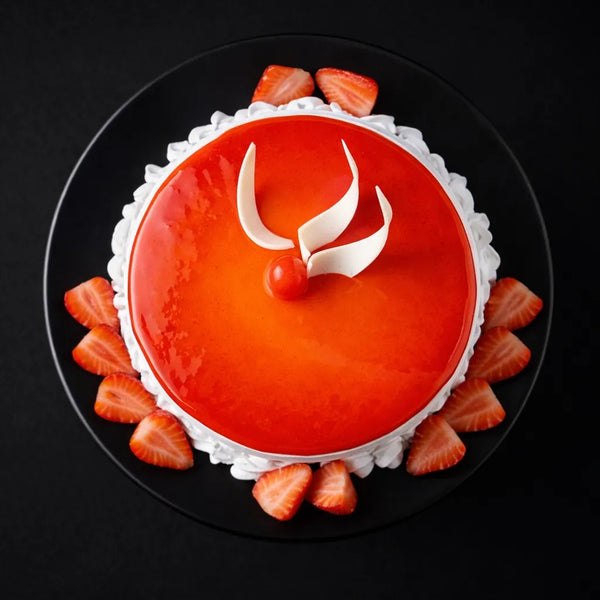 Strawberry Mirror Glaze Cake