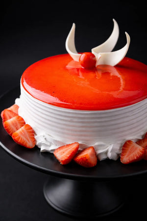 Strawberry Mirror Glaze Cake