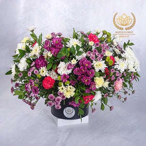 Elegant mixed flower arrangements