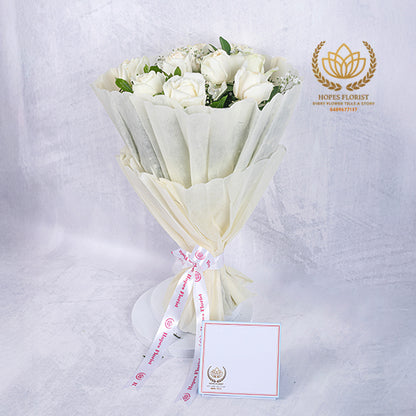 Flourish White Rose