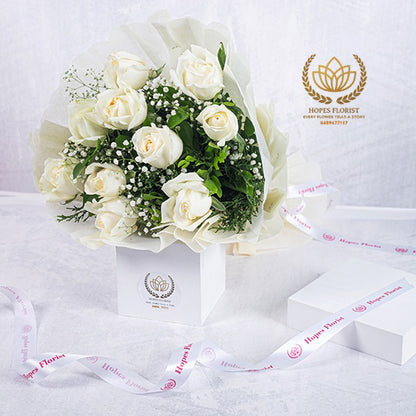 Flourish White Rose