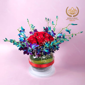Orchid & rose Graceful