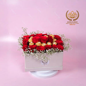 Radiance of roses with Ferrero