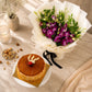 6 pcs purple orchid Butterscotch cake