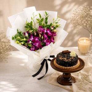 Purple Orchid & KitKat Crunch Cake Combo